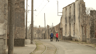 Calle principal de Oradour, hoy convertido en ciudad museo de la memoria