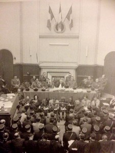 Juicio en 1953 celebrado en Burdeos. Los 21 acusados fueron duramente condenados pero amnistiados por el gobierno francés.