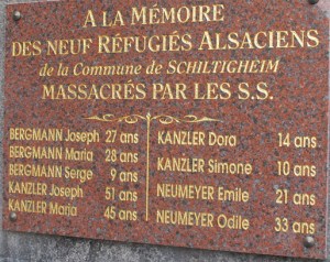 Una prueba de que las diferencias son entre nazis y demócratas. En Oradour hubo víctimas alsacianas