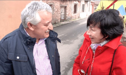 José Gonzalez alcalde de Mirabueno y Gabriella Manelli (ANPI Parma)