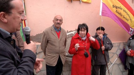 Presentación del acto, a cargo del presidente del Foro por la Memoria de Guadalajara, Pedro García Bilbao.