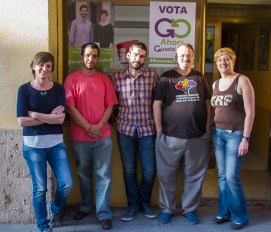 Miembros del Foro por la Memoria y de Ahora Guadalajara durante la reunión. 
