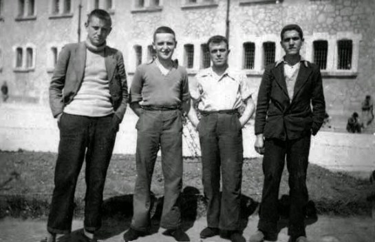 11deabrilde1942-penaldeeldueso-lacomunadelacelda142-deizquierdaaderechaantoniobueromatiasperezbataneroluisguerraisidoromartinezperez-fotoherede