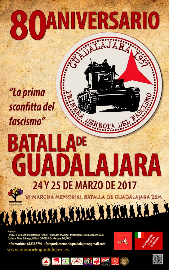 CARTEL 80 ANIVERSARIO BATALLA DE GUADALAJARA