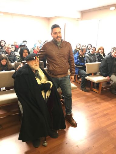 Homenaje a Virgilio Fernández en el salón de plenos de Brihuega, FMGU