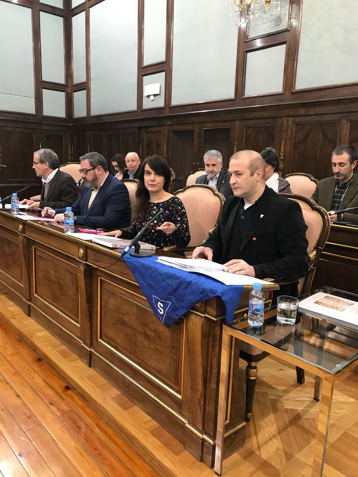 Aprobación de la moción en la Diputación provincial en defensa de las victimas guadalajareñas del nazismo, en enero de 2018. FMGU